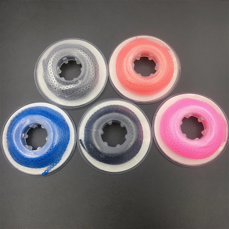 

15 Feet Dental Elastic Ultra Power Chain Orthodontic Rubber Band Long/Short/Continuous Orthodontic Material