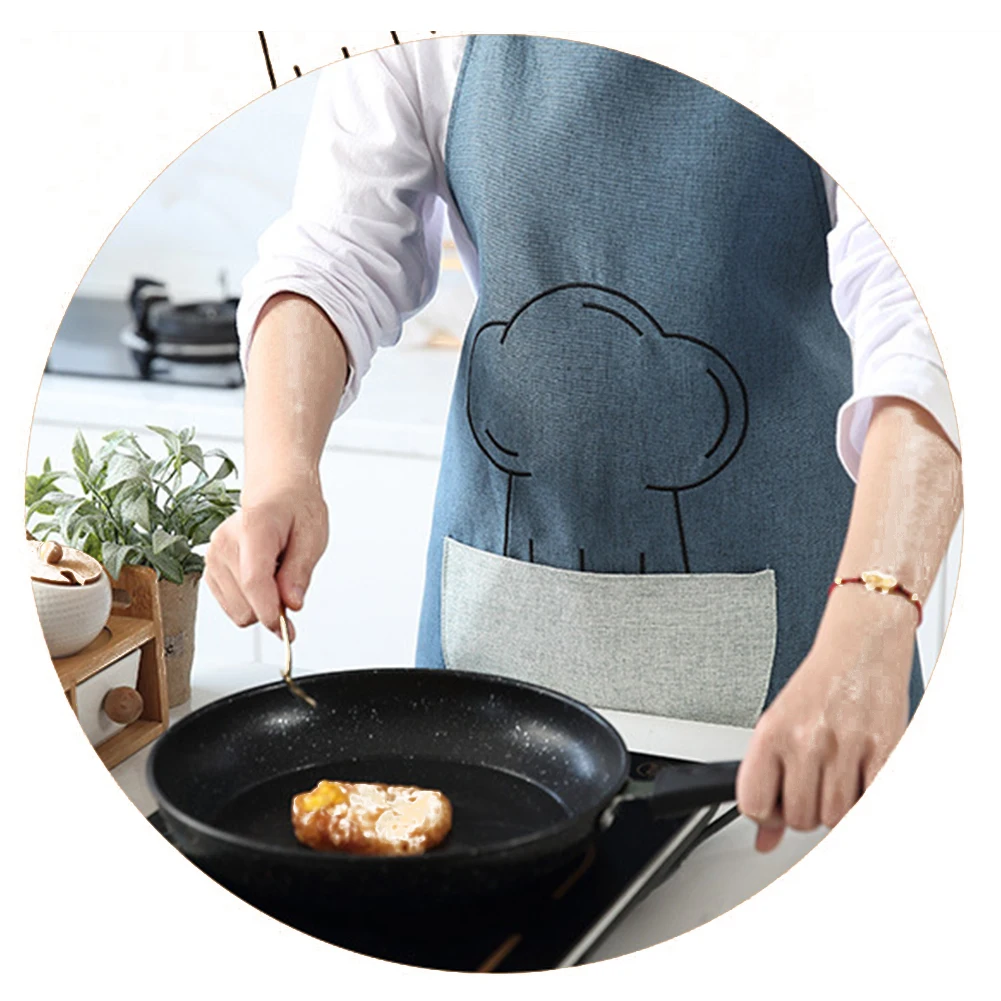 AA фартук в стиле унисекс Стильная одежда не пропускающая масло с центром карман