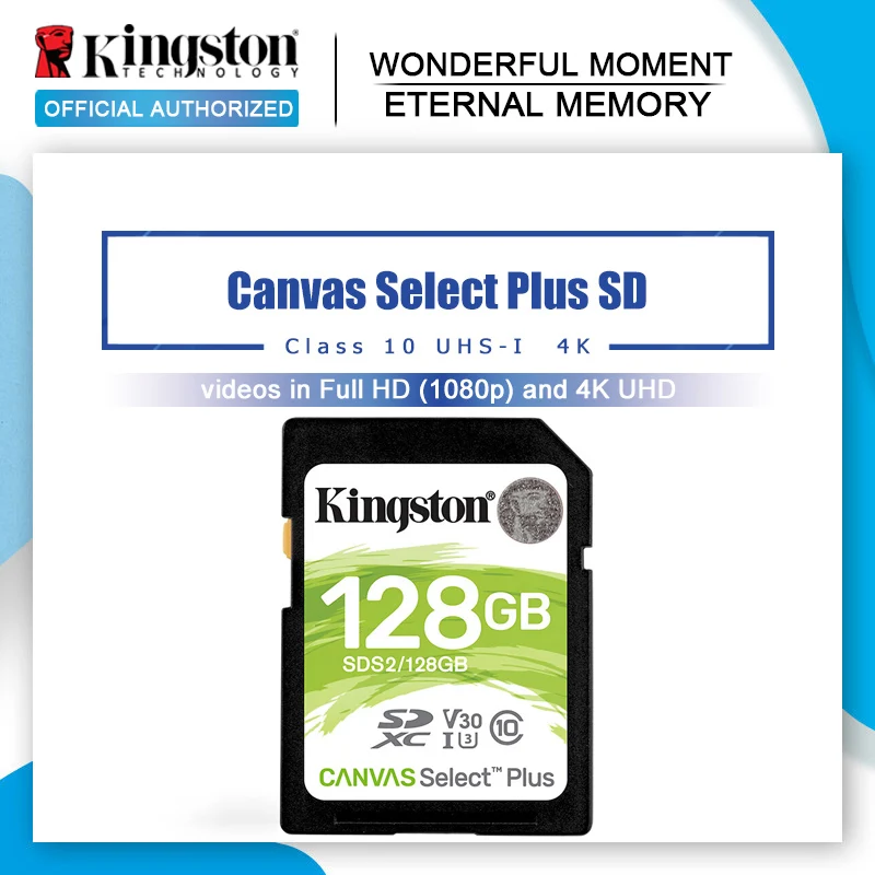Kingston SD карта 32 Гб 64 128 памяти картао де Мемория SDHC/SDXC Micro 256 ГБ для HD 1080p и 4K