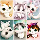 Картина AZQSD по номерам кошка Arcylic картина маслом по номерам животное Ручная Краска Набор Холст DIY без рамки украшение