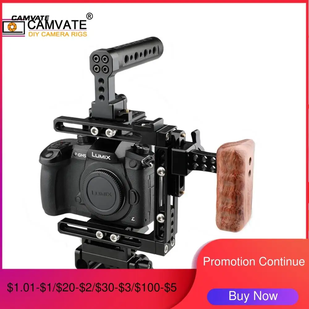Камера CAMVATE Rig для Canon 5D MarkII MarkIII 5DS 5DSR/Nikon D3200 D3300 D5200 D5500/Sony a58 A99 a7 a7II/GH5/GH4/GH3|quick release|kit