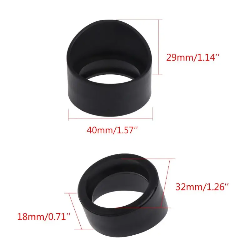 

2Pcs 34mm Diameter Rubber Eyepiece Cover Guards for Stereo Microscope Telescope