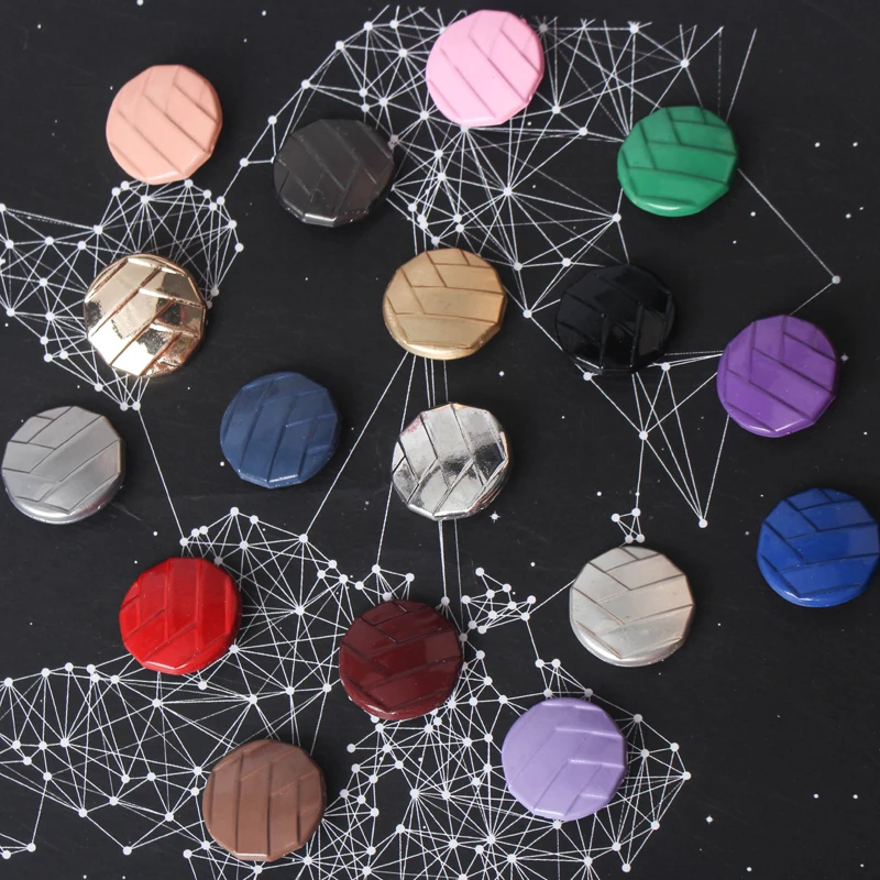 1 шт. 22 мм Роскошные металлические пуговицы высокого класса 17 цветов модные