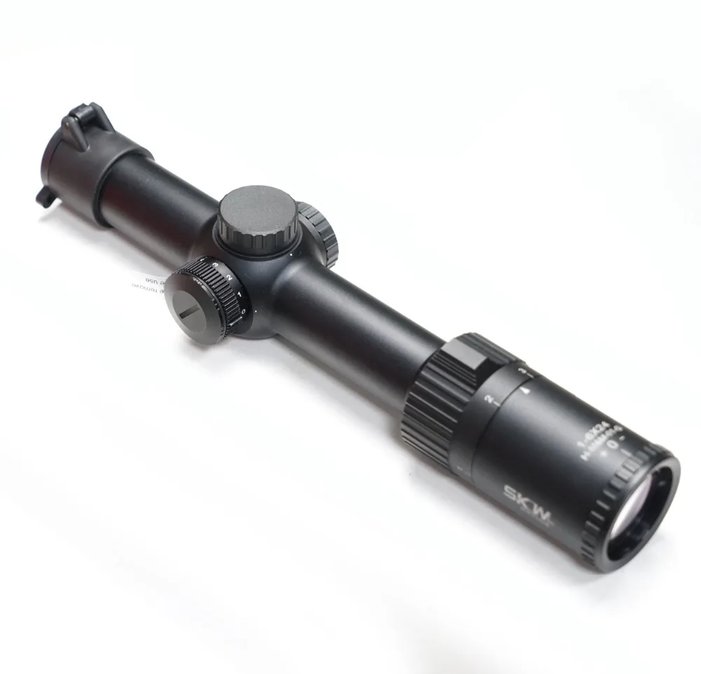 SKWoptics охотничьи 1-6x24 винтовки прицелы военные тактические MIL сетка ударопрочные оптические прицелы 30 мм прицелы кольца