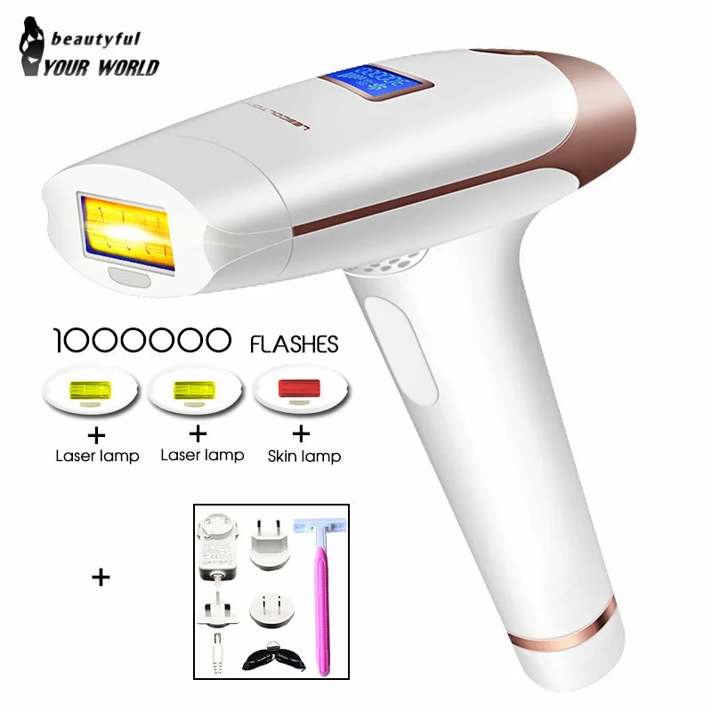 T009i-1000000 pulses Lescolton IPL лазерный эпилятор для удаления волос с ЖК-дисплеем T009i лазерный постоянный триммер для бикини Электрический лазерный эпилятор - Цвет: T009i-1000000 pulses