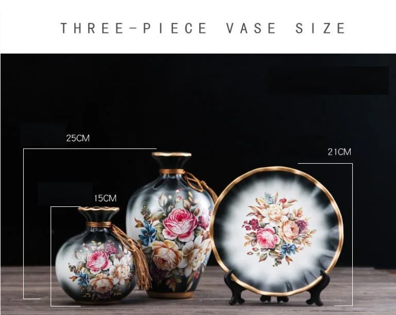 3 шт./компл. Цзиндэчжэнь Керамика ваза Винтаж китайский Стиль с животными тонкой