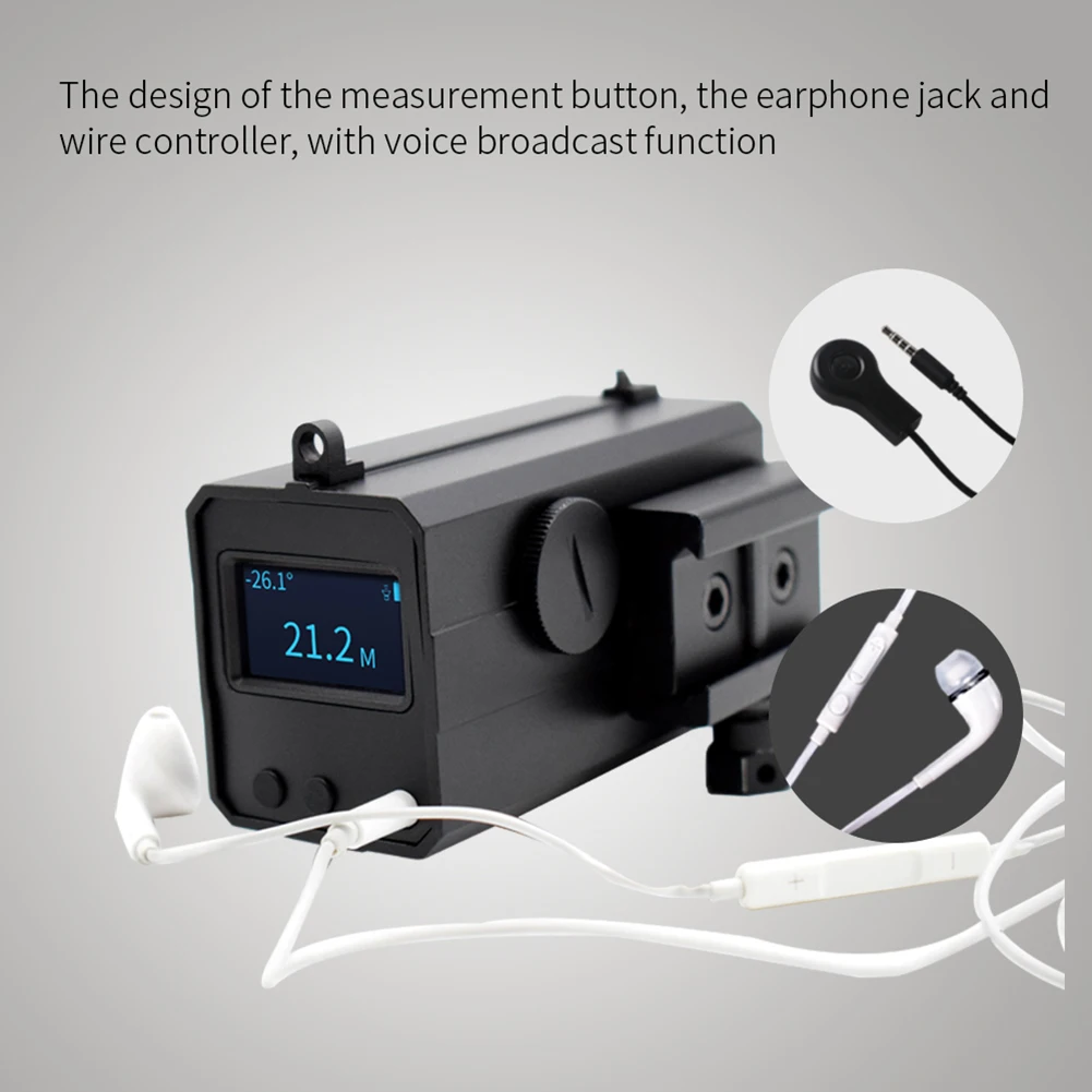

Rangefinder Laser Mini Riflescope For Hunting Shooting Distance Angle Speed Measurer Tactical Mounted Measurer For Golf Hunting