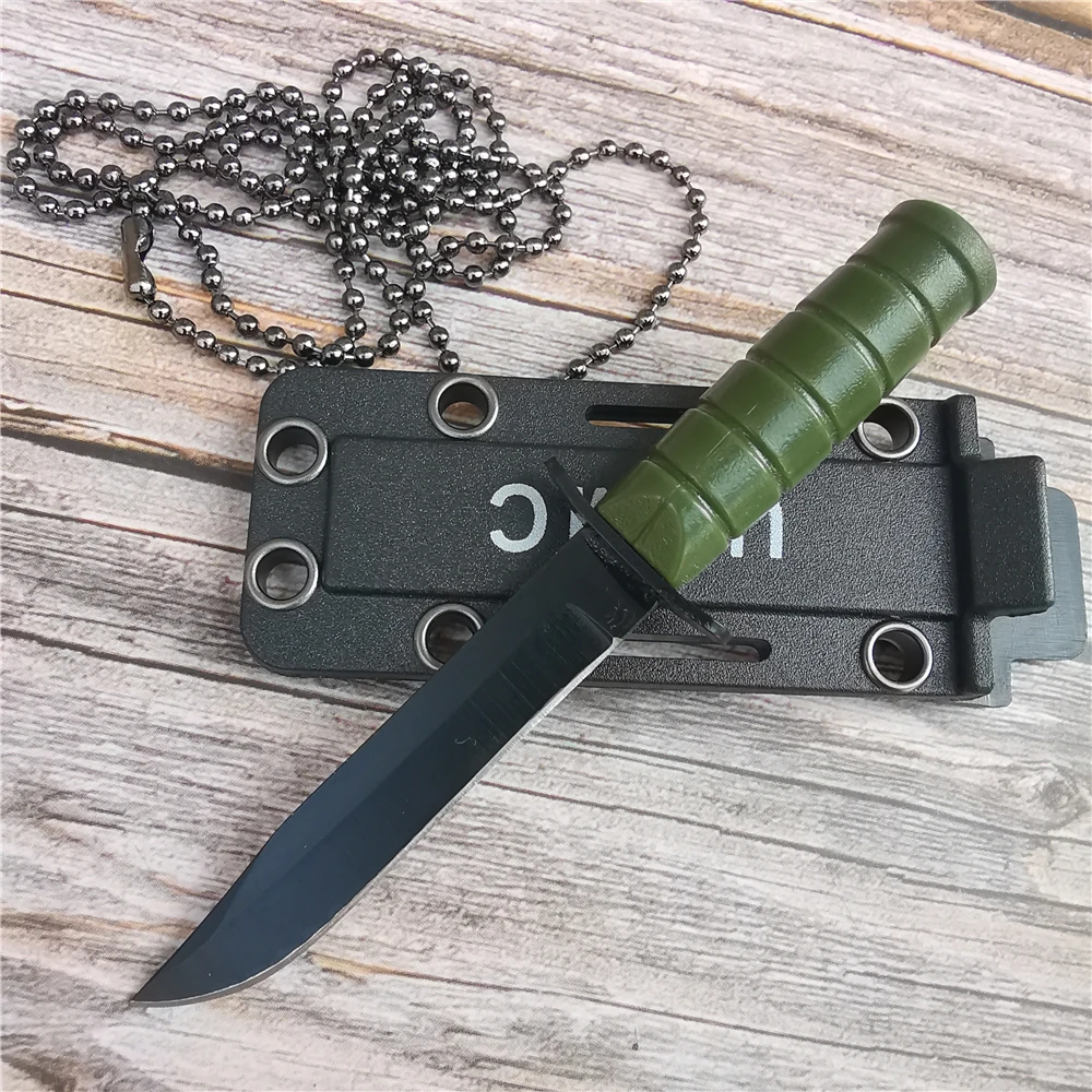 Уличный нож 10 см острый из нержавеющей стали для кемпинга барбекю деревянного