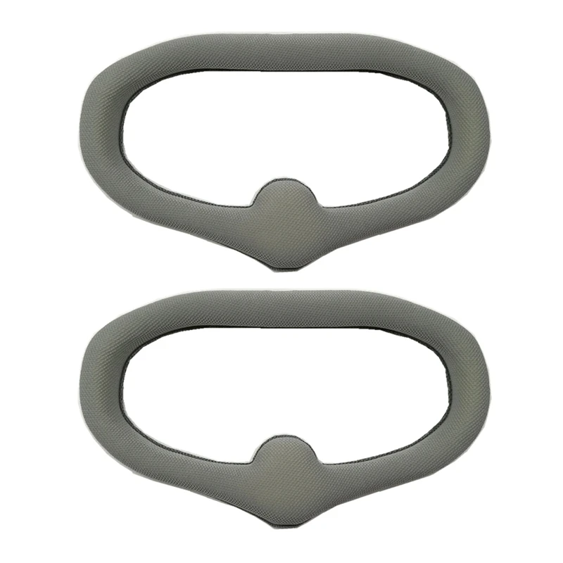 

2 шт., прокладка для глаз для DJI Digital FPV Goggles, замена пластины для лица из приятной для кожи ткани (серый)