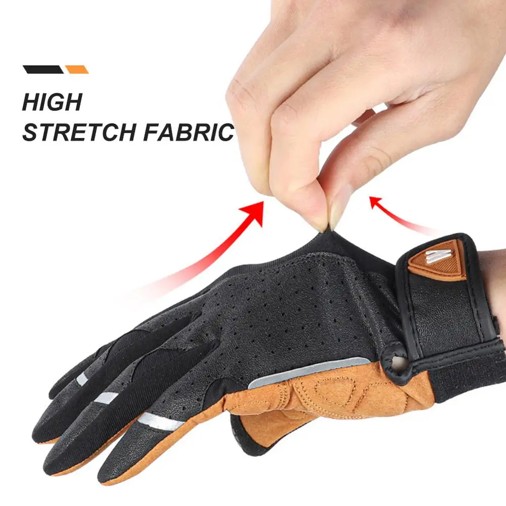 

Men Women Sports Bicycle Gloves Non-Slip Full Finger Gloves Touch Screen Breathable Cycling Gloves Winter Outdoor Bike Equipment