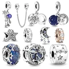 Бусина-Шарм звездное небо из серебра 925 пробы для браслета Pandora