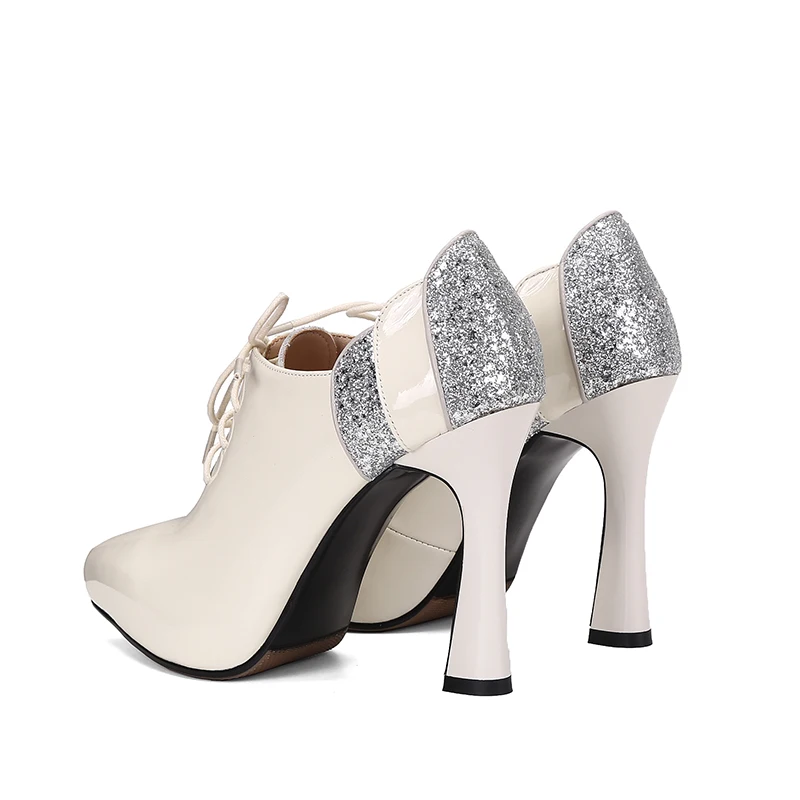 Весенняя женская обувь 2020 г. Женская пикантная из натуральной кожи на высоком