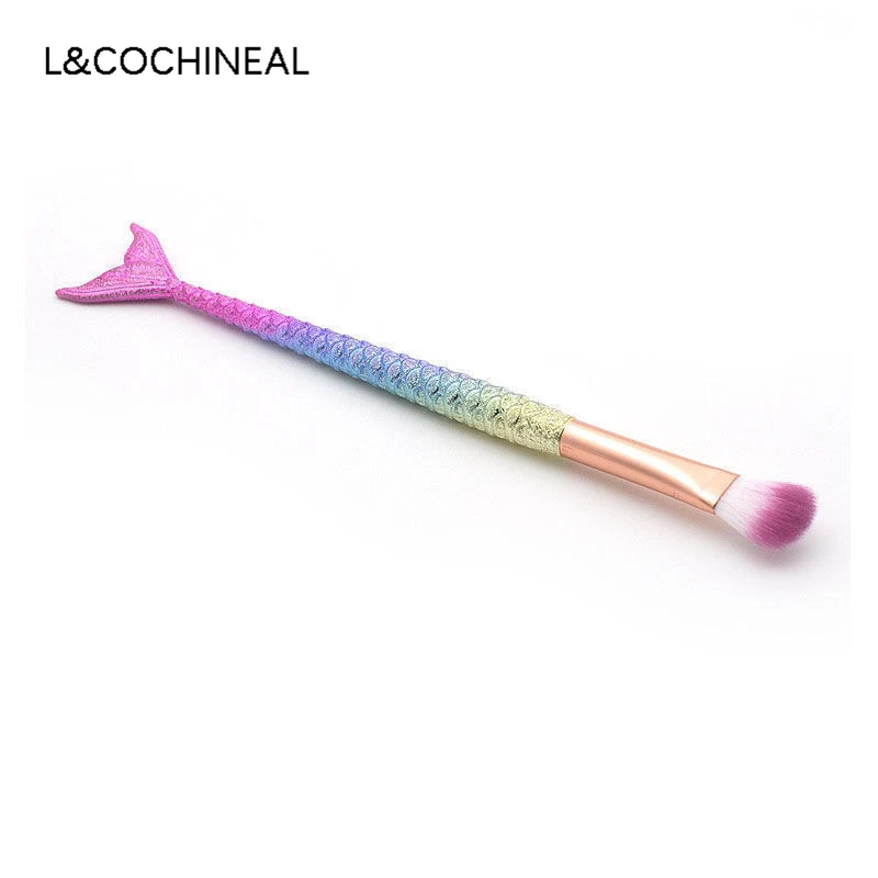 

Exquisite 11PCS mermaid makeup brush set eye makeup set brush small fish foundation brush makeup makeup tool brush