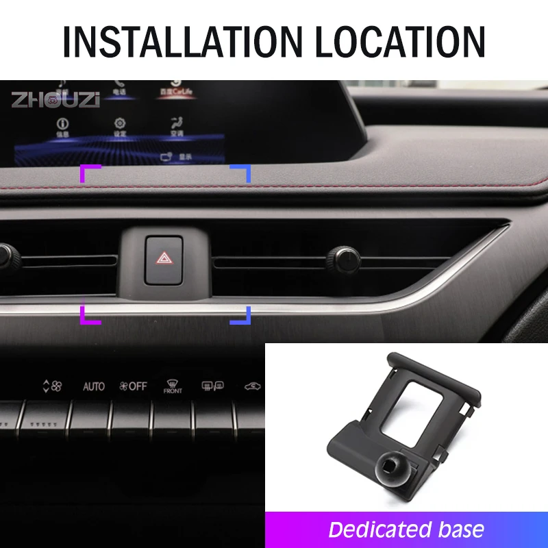 car mobile phone holder for lexus ux200 ux250h ux260h ux 2019 2020 mounts stand gps gravity navigation bracket car accessories free global shipping