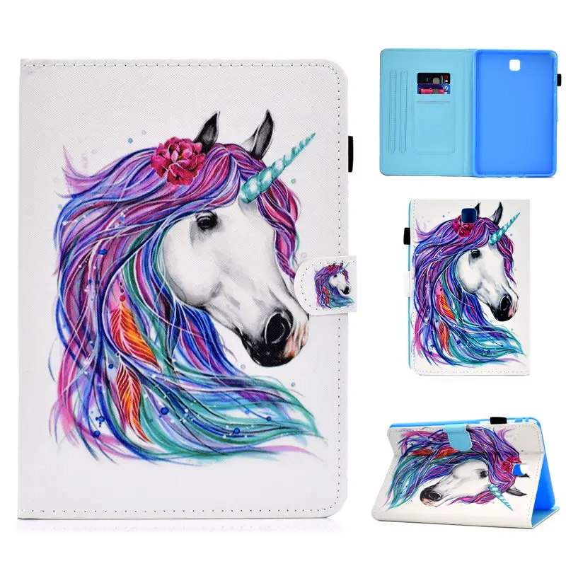 S030 SM-T355 чехол для Samsung Galaxy Tab A 8,0 SM-T350 T355 P350 Smart Cover Funda модный мультяшный Кот планшет PU кожаный чехол-подставка - Цвет: S030
