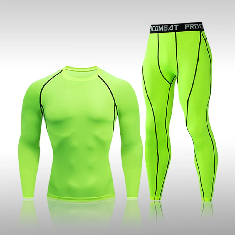 

Mens Sportswear Compression Sport Suits Quick Dry Clothes Sports Joggers Training Gym Fitness Tracksuits Running Set Men's