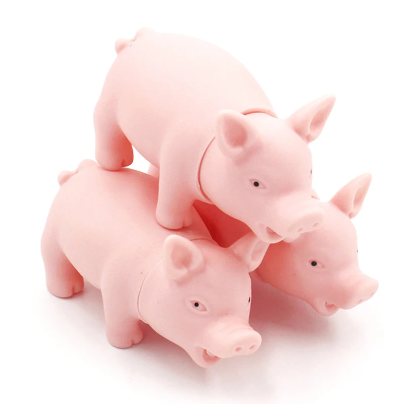 

Sound Pig Shriek Simulate Interactive Simulation Model Pig Dog Cat Rubber Pig Toy Accessories