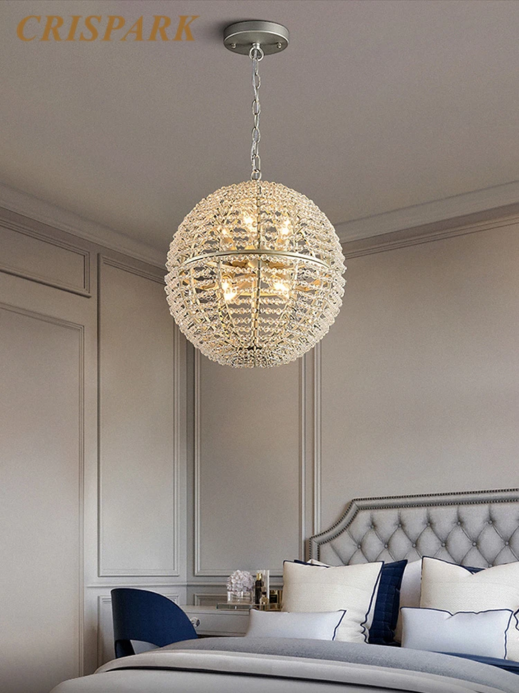 Современная Потолочная люстра декоративный светодиодный хрустальный подвесной