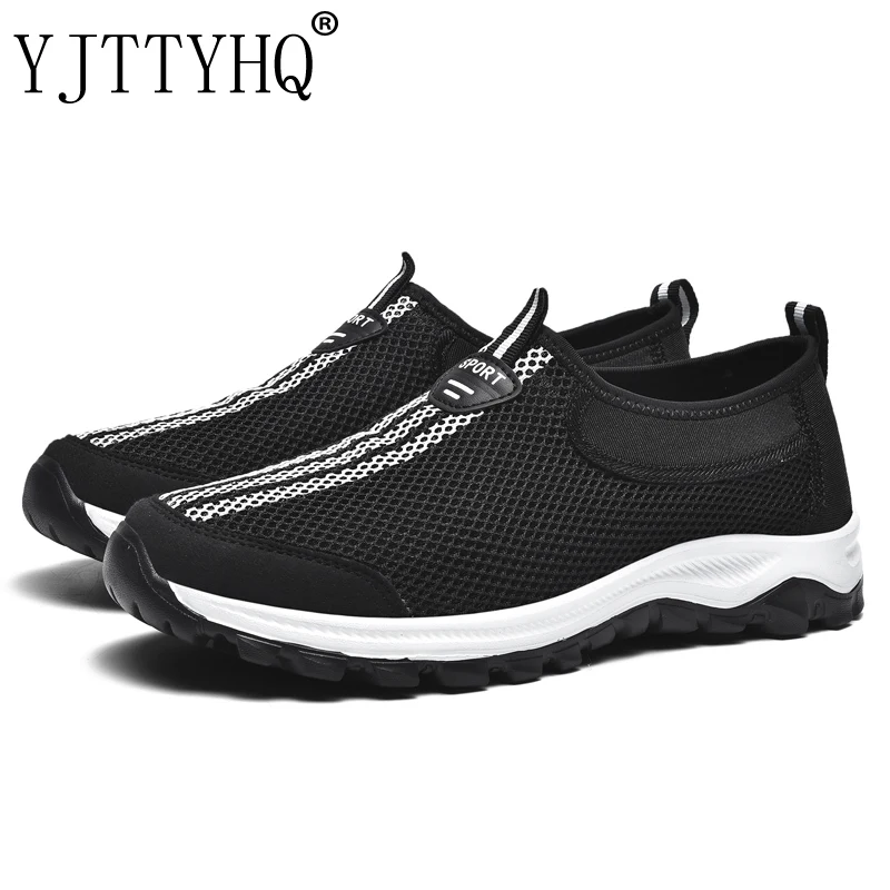 

Кроссовки мужские сетчатые для бега, удобная дышащая повседневная обувь, плоская подошва, увеличенный размер 43, цвет серый