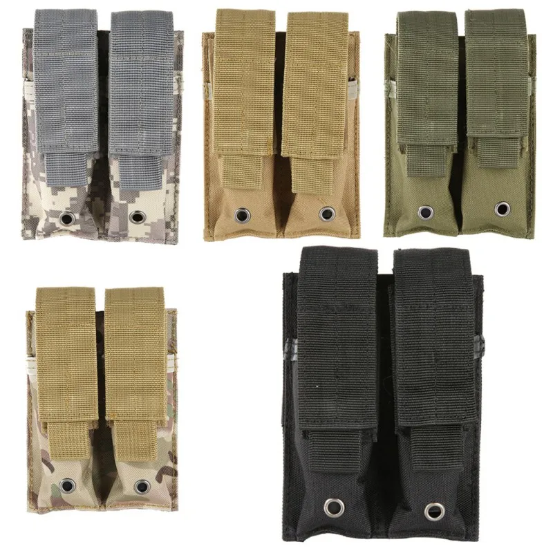 Нейлоновый двойной держатель для пистолета 600D Molle карман журналов закрывающий