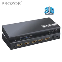prozor 4x1 hdr hdmi compatible switcher with audio extractor with optical toslink spdif 3 5mm audio out support arc ultra hd