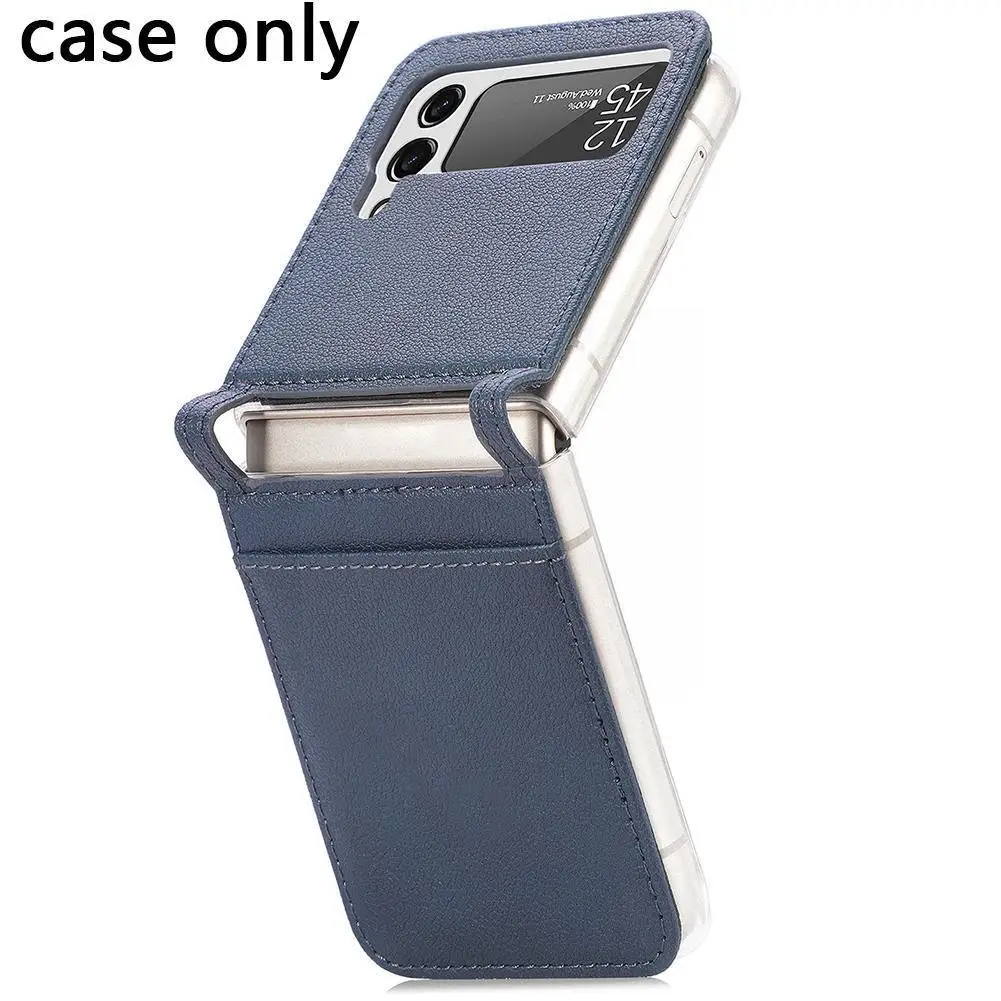 

The New PU Material Mobile Phone Case Is Suitable For Samsung Z Flip3 Mobile Phone Holster With Folding Screen H1M1