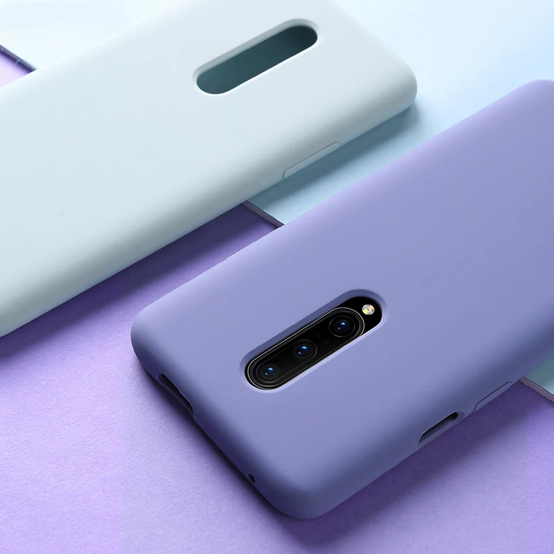 Для Oneplus 8 Pro 7 7T Чехол Оригинальный жидкий силиконовый чехол для One Plus 5 6 6T