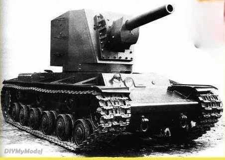 DIYMyModeI-tanque pesado de Kv-2, KIT de modelo de papel artesanal, rompecabezas de juguete hecho a mano, regalo, accesorios de pel&iacute;culas-1