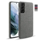 Тканевый Тонкий чехол для телефона Samsung galaxy S20 S21 Ultra PLUS FE S8 S9 S10 S10E 5G NOTE 10 20 Febric Противоскользящий чехол Coque Funda