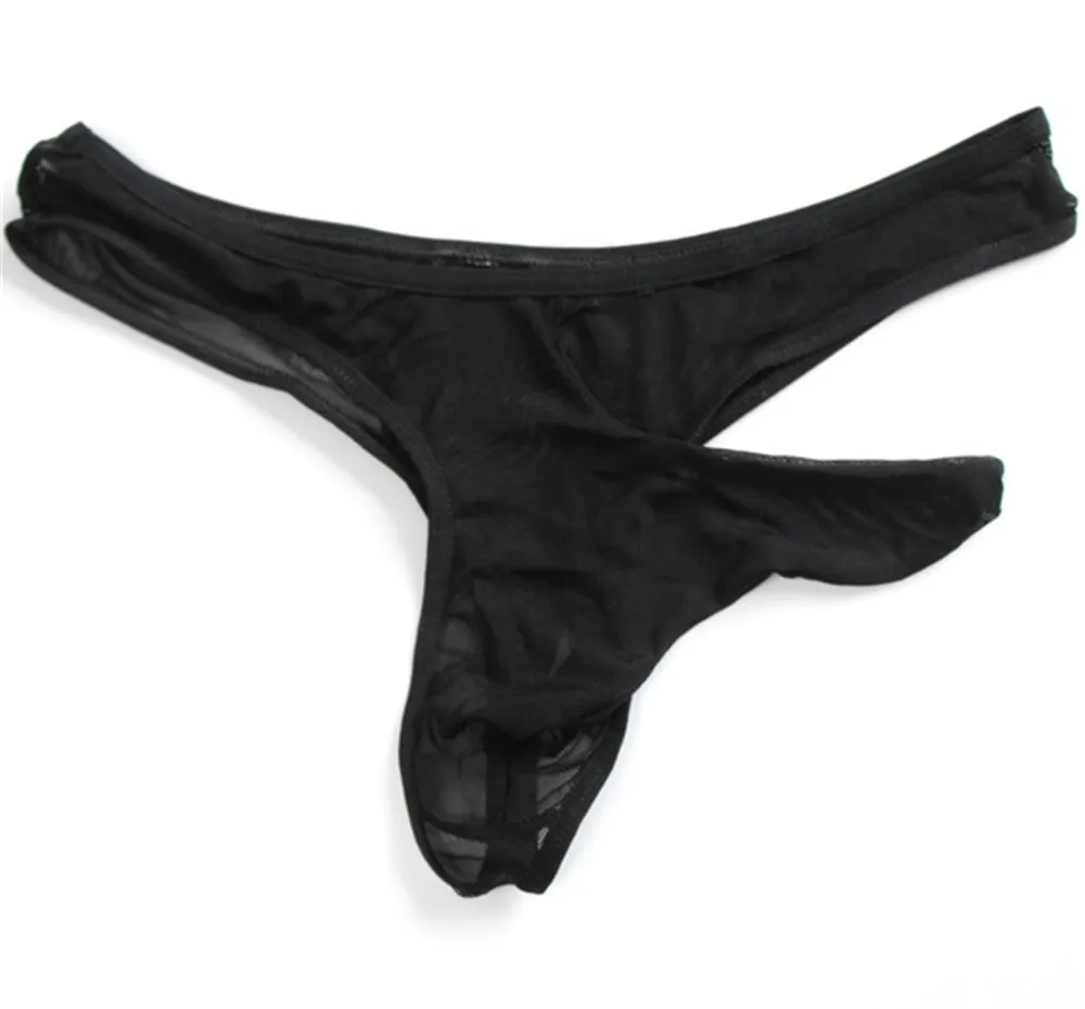 Прозрачный Мужской чехол для пениса G String нижнее белье дышащее Сетчатое