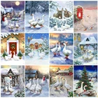 EverShine алмазная живопись Гусь полная квадратная 5D алмазная вышивка животные мозаичные наборы Рождественская картина Стразы домашний декор