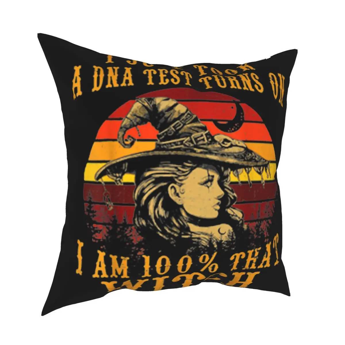 Популярный винтажный Чехол наволочка с надписью I Just Take A Dna Test 100 That Witch Halloween Women