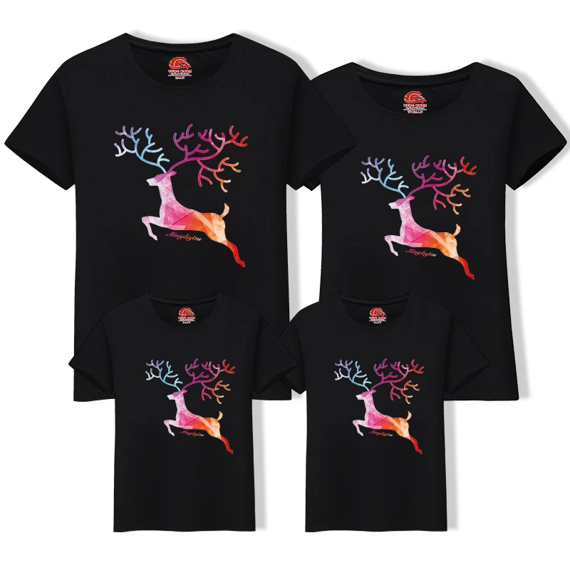 Рождественская семейная одежда подходящая ко всему футболка для папы мамы