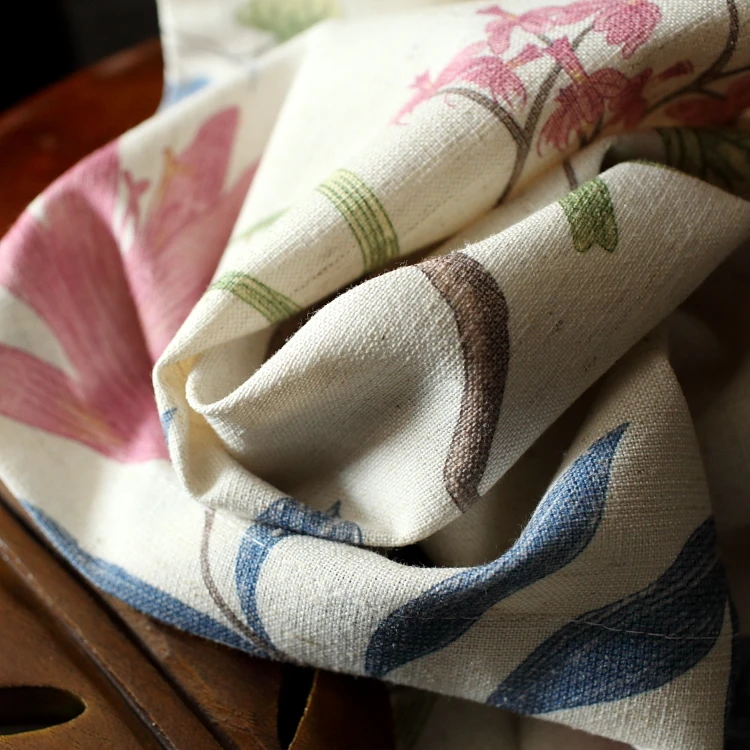 Новая дизайнерская хлопковая льняная занавеска с рисунком для гостиной спальни