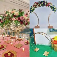 5 sets large flower rack shiny gold multi style arch stand grand event party walkway backdrops wedding centerpiece floral row