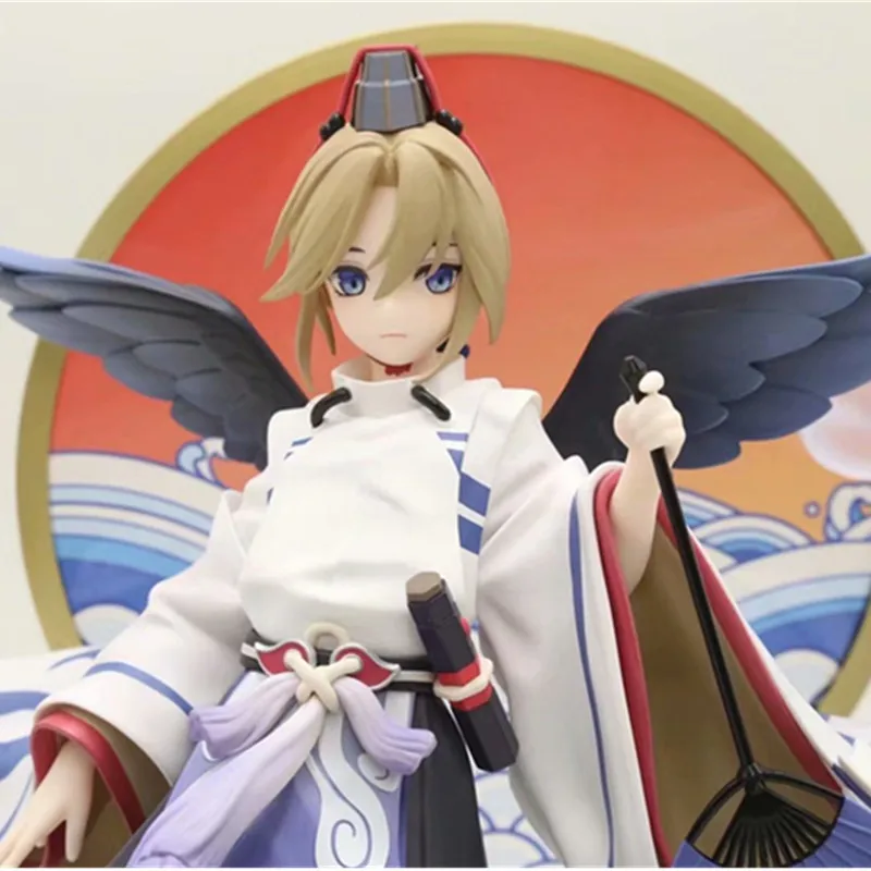 

23cm Game Anime 1/8 Scale Painted Double Star Exorcists Onmyoji Aoandon Zen Kokakuchou PVC Action Figure Collection Model Toys