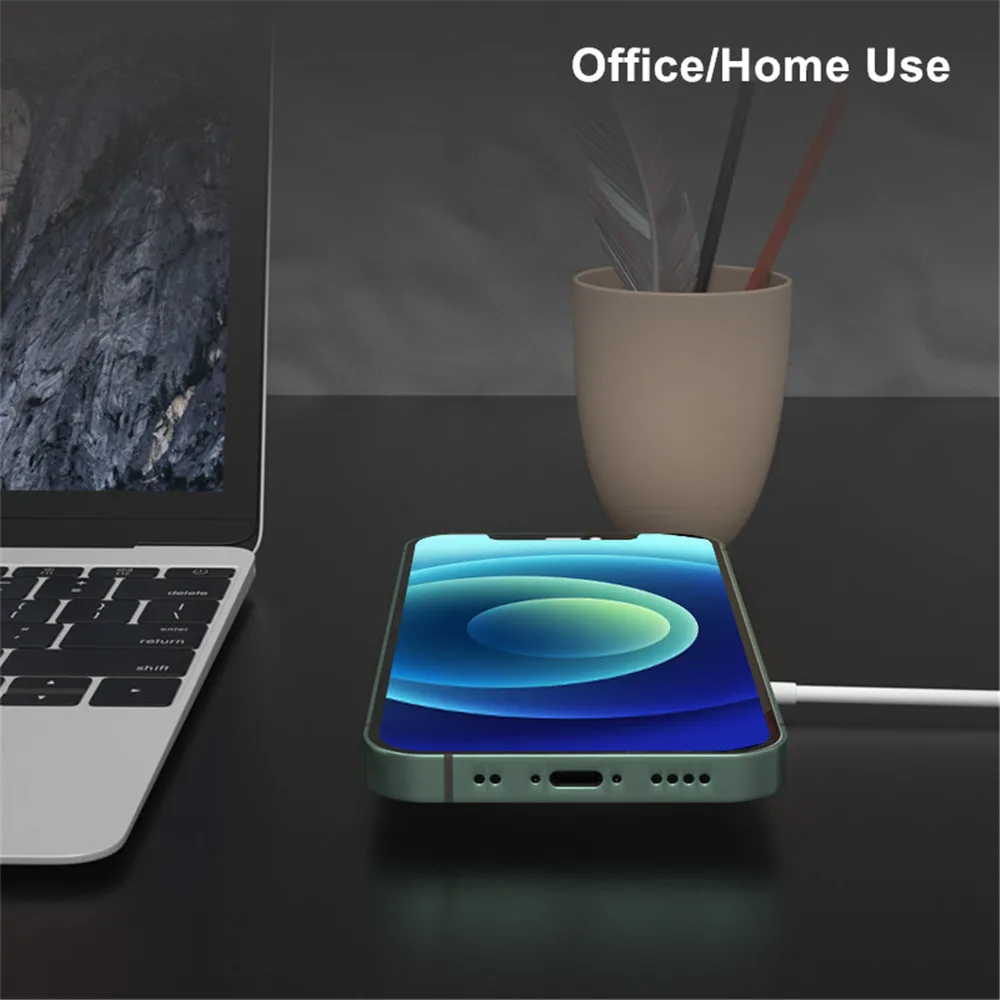 

Magnetic Wireless Charger Pad for iPhone 12 Magsafe Charger for iPhone 12 Pro Max 12 Mini 15W Fast Wireless Charge With a Cable