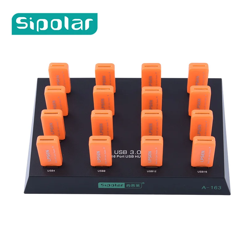 USB-флеш-накопитель Sipolar с 16 портами и поддержкой SD/TF-карт