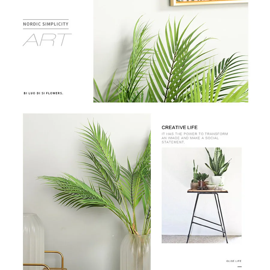 90 см искусственное дерево растения пластиковые ветки тропические поддельные