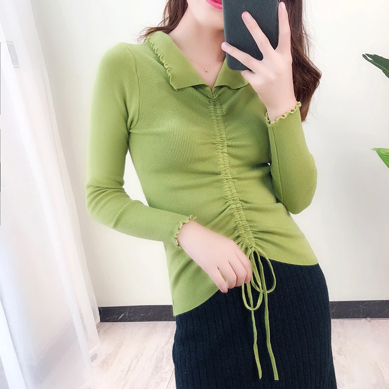 Женский свитер женские осенне-зимние топы одежда 2019 вязаный пуловер вязаная