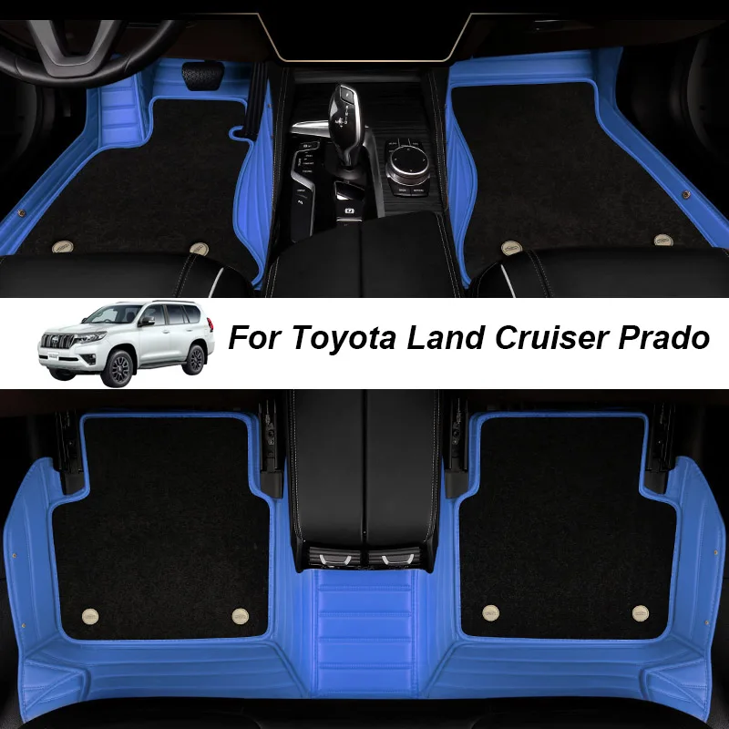

Custom Made Leather Car Floor Mats For Toyota Land Cruiser Prado 120 150 2006 2009 2014 2016 Carpets Rugs Foot Pads Accessories