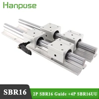 1100mm 1200mm 1300mm linear guide 2p sbr16 linear guide length linear bearings with 4p sbr16uu cnc router par