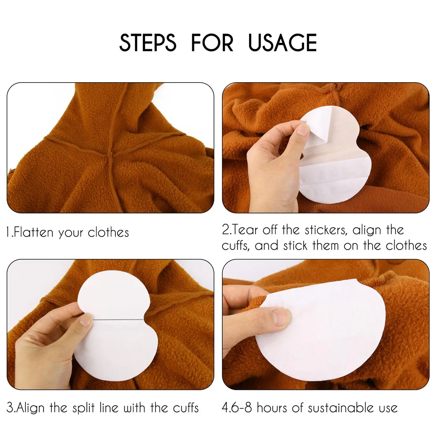 10 шт./компл. подушечки для подмышек одежда дезодорант от пота впитывающие пот