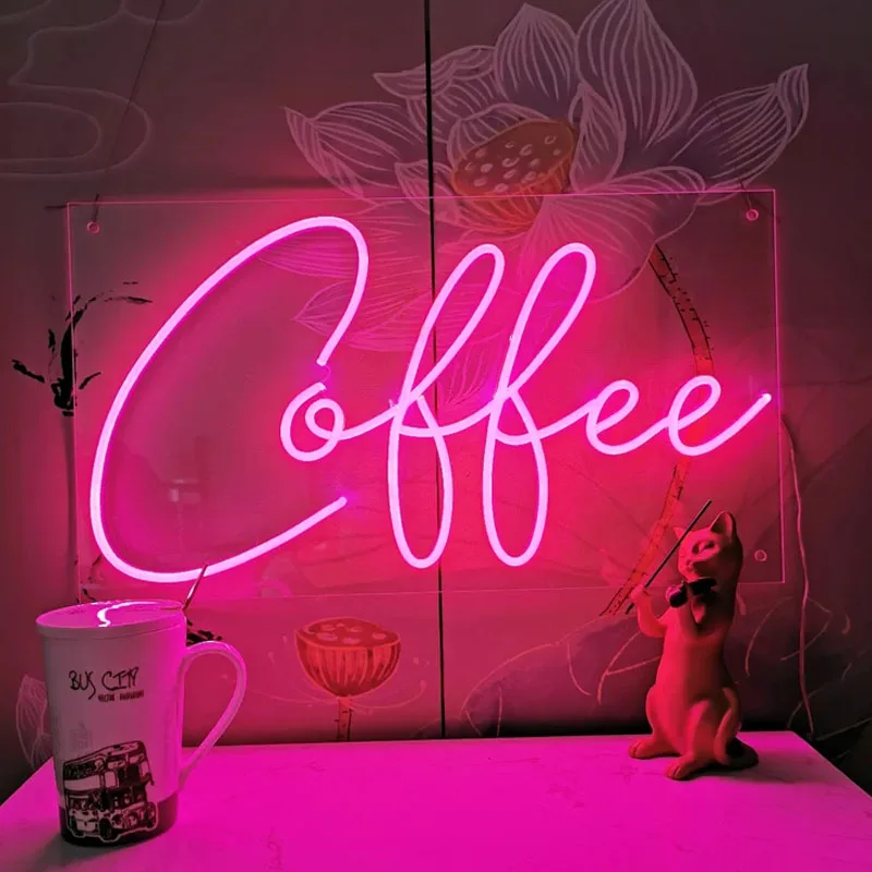 

Coffee shop Neon Sign Cocktails Neon Light Sign Bar Personalized Neon Sign Décor LED custom neon lights for home wall decoration