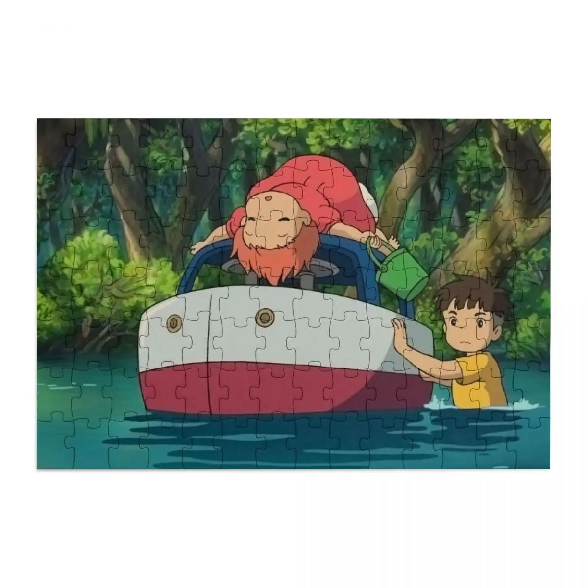 Деревянные блоки головоломки мультфильм Sosuke Ponyo милые игрушки История Aldult Unzip