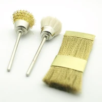 easynail 3pcs per set nail drill bit cleaning copper wire brush for electric manicure drill bit clean accessories manicure tool