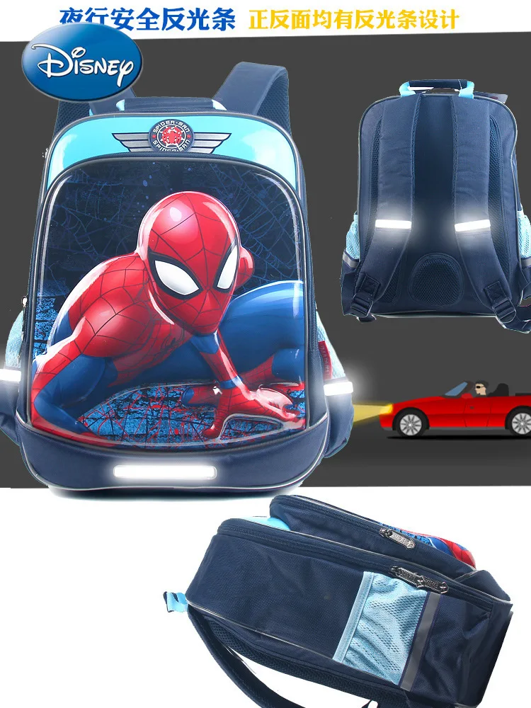 

Школьный портфель Disney Marvel для девочек 1-3 классов, Детский рюкзак, повседневная школьная сумка для мальчиков 6-12 лет с мультипликационным рис...