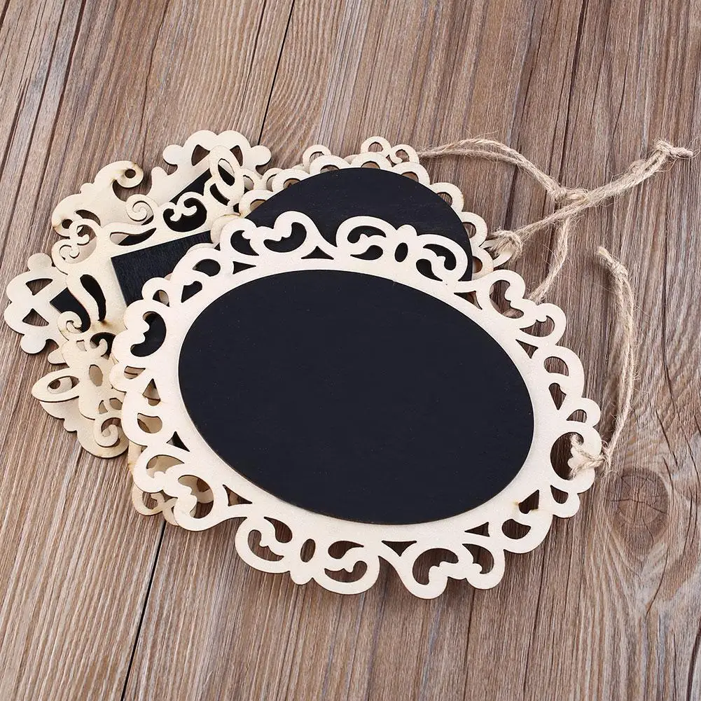 Party‘s Wooden Mini Standing Blackboard Table Decor Message Number Kids | Дом и сад