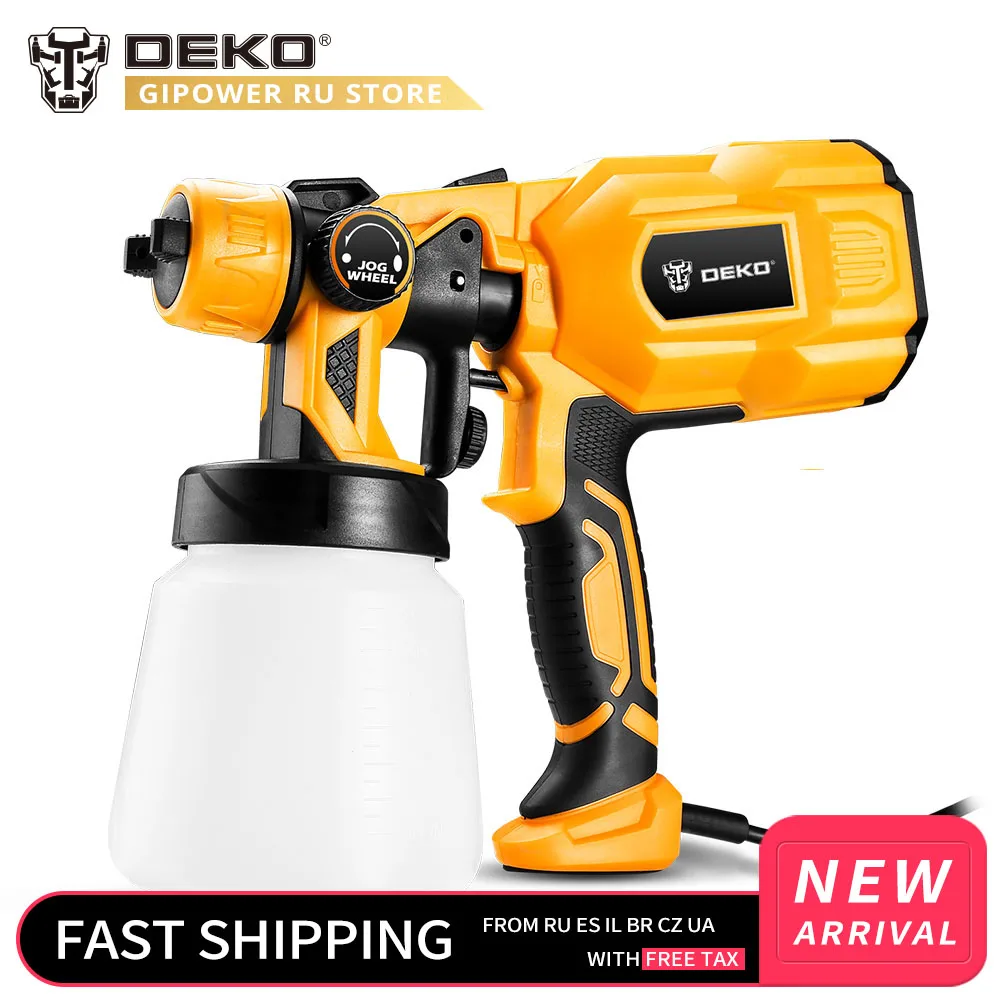 Ручной распылитель краски DEKO DKSG55K1 220 В мощный домашний электрический Аэрограф 3