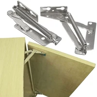 2pcs 80 Degree Metal Sprung Hinges Cabinet Door Lift Up Stay Flap Top Support Door Cupboard Furniture Hardware Door Hinges